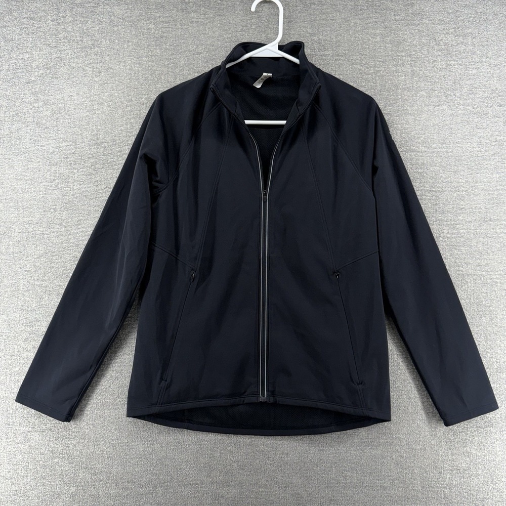 Under Armour Cold Gear Full Zip Jacket Women Size Medium Black Activewear